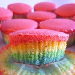 Rainbow Cupcakes