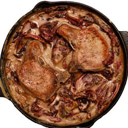 Pork Chops With Bacon And Cabbage