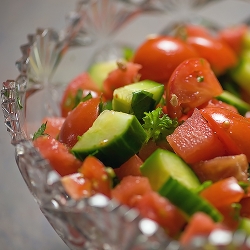 Watermelon Tomato Salad