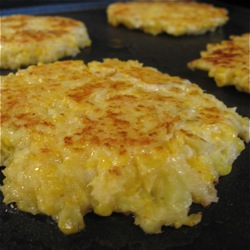 Cheesy Cauliflower Pancakes