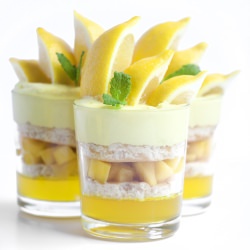 Champagne Lemon Jelly&Mango Mousse