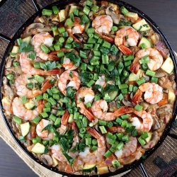 Rice with Shrimp and Veggies