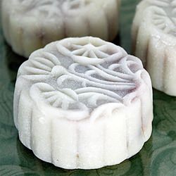 Cherry Almond Snow-Skin Mooncake