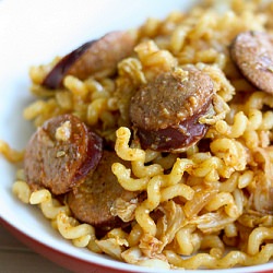 Currywurst Noodles