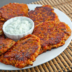 Greek Tomato and Feta Fritters