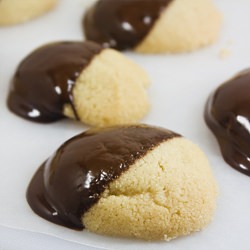 Chocolate Dipped Shortbread Cookies