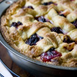 Homemade Blackberry and Apple Tart