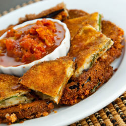 Fried Eggplant and Mozzarella