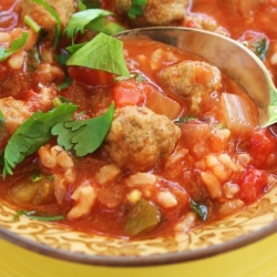 Mexican Meatball Soup