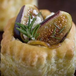 Roasted Fig Puff Pastry Shells