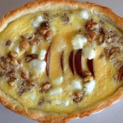 Pear, Walnut, Goat Cheese Quiche