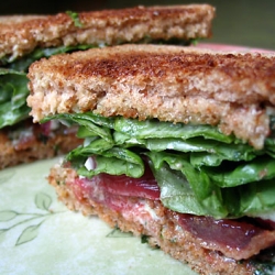 BLT with Basil-garlic Mayonnaise