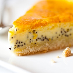 Lemon, Poppyseed Yogurt Tart