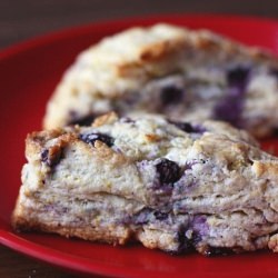 Glazed Lemon-blueberry Scones