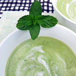 Mint, White Bean & Pea Soup