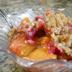 Peach Raspberry Crisp