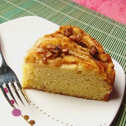 Pear and Ginger Cake with Walnuts