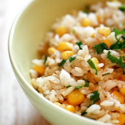 Sweet Corn Fried Mixed Rice