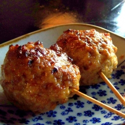 Tsukune: Japanese chicken meatballs