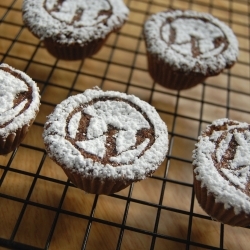 WordPress Logo on Brownie Bites