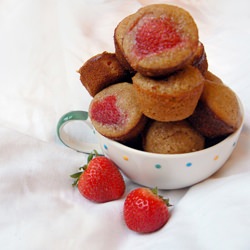 Honey strawberry financiers