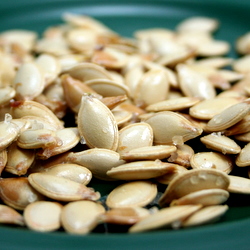 Roasted, Salted Pumpkin Seeds