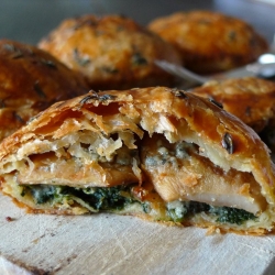 Stilton, Mushroom & Spinach Puffs