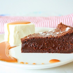 Almost Flourless Chocolate Cake