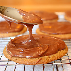 Chocolate Iced Maple Cookies