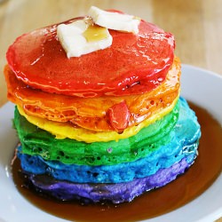 Rainbow Pancakes