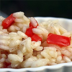 Roasted Red Pepper Risotto