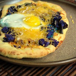 Kabocha Squash Naan and a Fried Egg