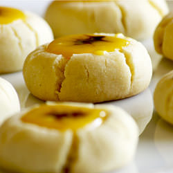 Lemon Filled Cardamom Thumbprints