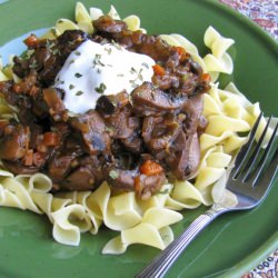 Mushroom Bourguignon