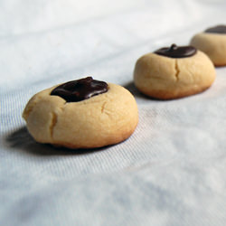 Chocolate Thumbprint Cookies