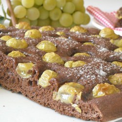 Cocoa Focaccia with Grapes