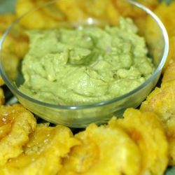 Fried Plantains with Guacamole