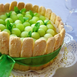 Green Pearl Coffee Cheese Cake