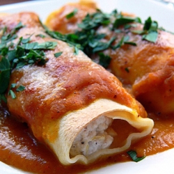 Cannelloni Con Pesce e Zucca