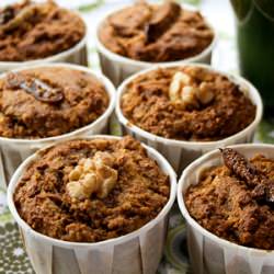 Carrot Fig & Walnut Muffins