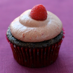 Balsamic Raspberry Cupcakes