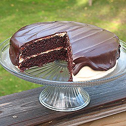 Chocolate Cake with PB Frosting