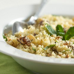 Couscous With Almonds, Dates & Mint