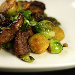 Brussels Sprouts w/Honey Pork Belly