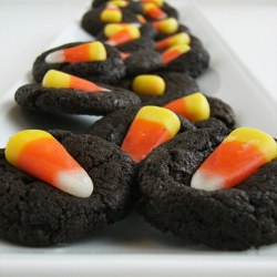 Chocolate Candy Corn Cookies