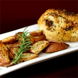 Crispy Rosemary Chicken & Potatoes