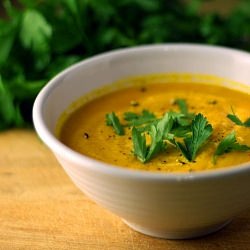 Carrot Soup with Ginger and Lemon