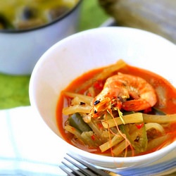 Lontong Sayur Papaya Muda Udang