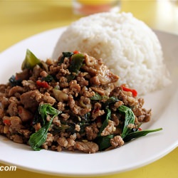 Thai Chicken and Basil w Rice