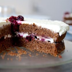 Chocolate Sour Cherry Cake